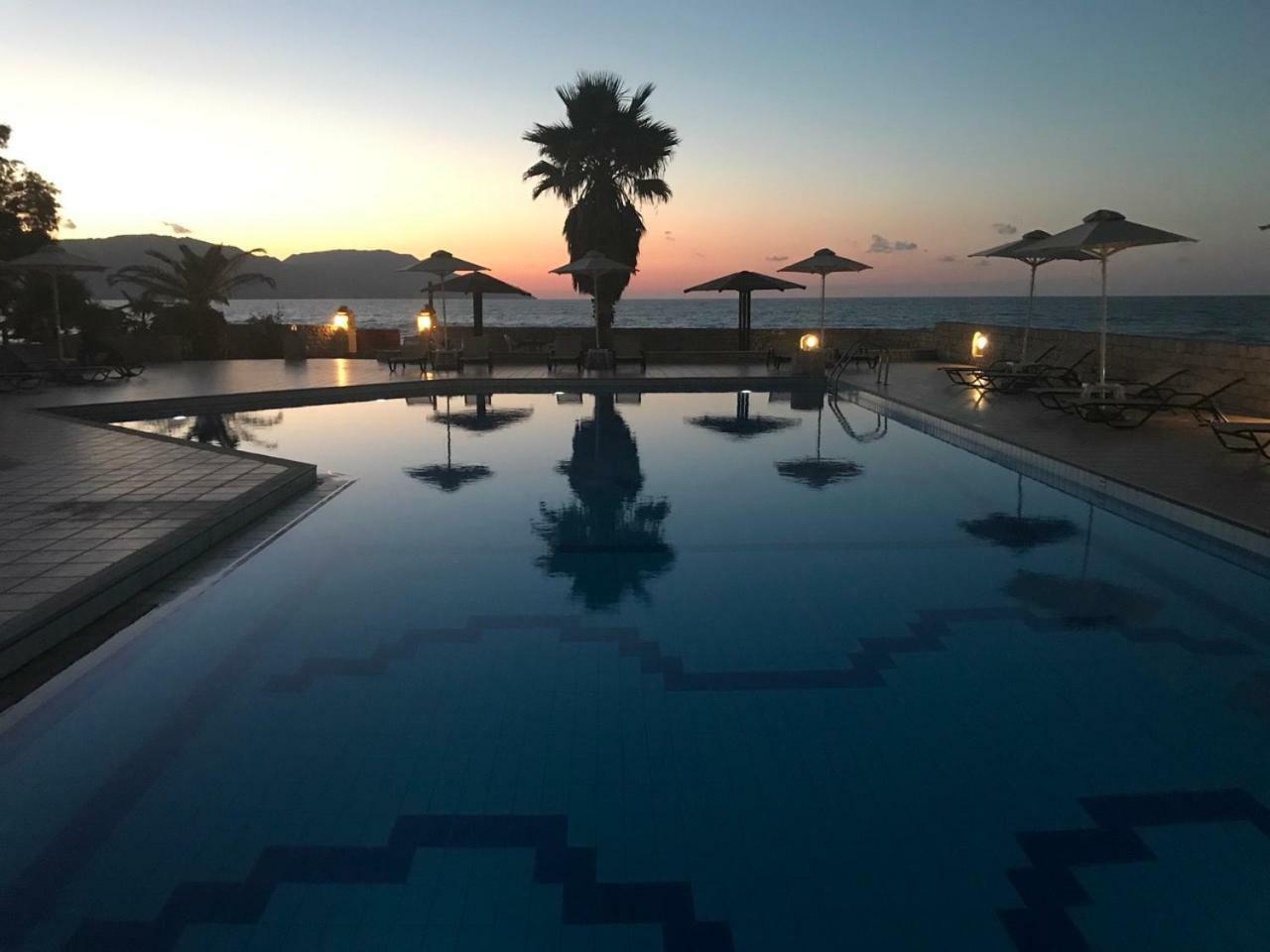 Aquamar Beach Hotel Kournás Eksteriør billede